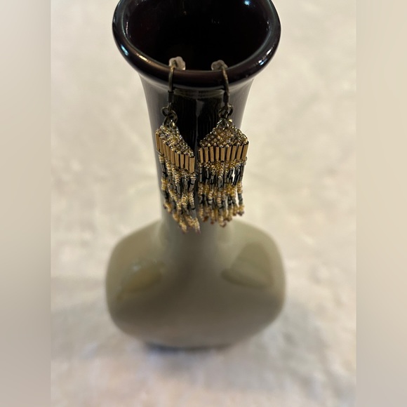 Womens Handmade Beaded Dangle Earrings - Picture 4 of 9